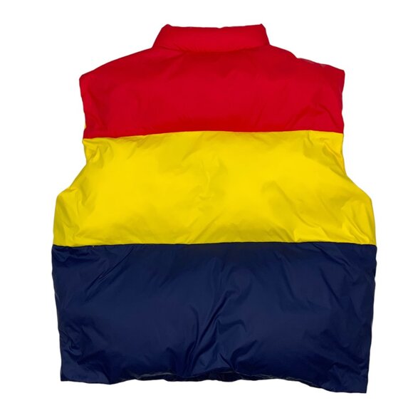 Mother The Pillow Talk Tri Color Vest Jacket XS Building Blocks Striped Puffer - Picture 11 of 12